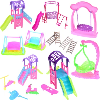 Mergina Žaisti Namuose Lėlės Pramogų Parkas Lėlės Skaidrių Pramogų Parkas, Skaidrių, Sūpynės Priedai Doll Swing Žaislas Priedai