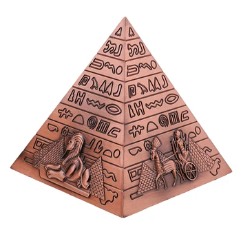 Metalo Egipto Piramidės Statulėlės Pastato Statula Home Office 