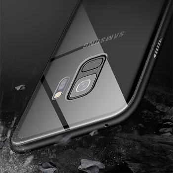 Metalo Magnetinių Atveju, Samsung Galaxy S20 Ultra S10 S8 S9 Plus Lite A70 A31 A51 A71 A50 A01 A10 M31 A21S Grūdintas Stiklas Magnetas
