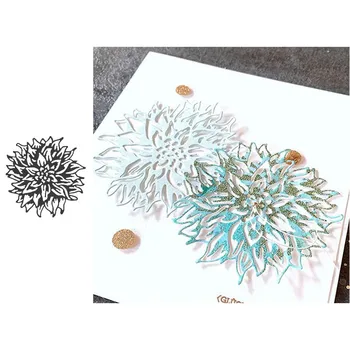 Metalo pjovimo miršta žydi Dahli gėlių die cut pelėsių Scrapbooking popierius korteles popieriaus amatų peilis formų trafaretai naujas 2019