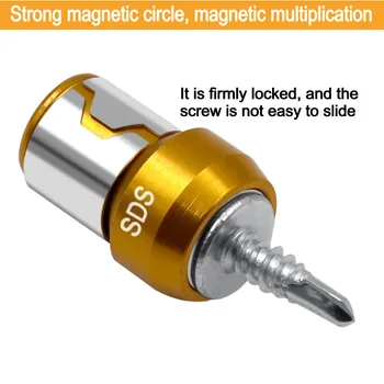 Metalo Stiprus Magnetizer Nuimamas Žiedas Magnetas Vairuotojo Elektrinis Atsuktuvas Tiek su Magnetine Mova, skirta Namų Sriegimo Peilis