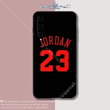 Michael krepšinio 23 Jordan juoda Silikono padengti atveju Xiaomi mi A1 A2 6 8 9 t pro 10 lite 10 pastaba cc9 pro Mix MAX 2 3 funda