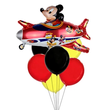 Mickey Mouse Šalis Gimtadienio Balionai Dekoruoti Skaičius 1 Metų Baby Shower Helio Dot Latekso Balionas Globos Cumpleanos Infantiles