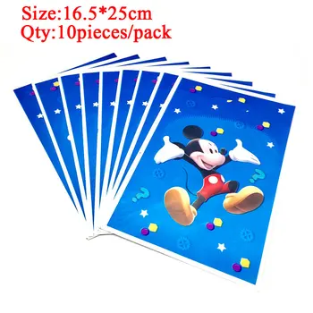 Mickey Šalies Prekių Rinkinys, Mickey Mouse Šalis Tema Plokštės Staltiesė Skrybėlės Servetėlės, Dovanų Maišeliai, Saldainių Dėžutės Mickey Dekoracijos
