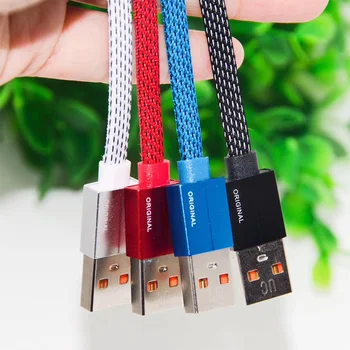 Micro USB Kabelis Greito Įkroviklio Kabelį Nailono Tinklelio USB Įkroviklio Xiaomi 