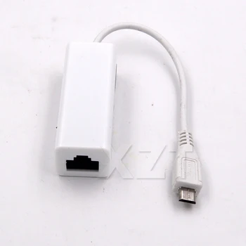 Micro USB lan card Jungtis, Skirta Tablet 2.0 5 Pin 10/100 Vyrų RJ45 Female Ethernet LAN Tinklo Kortelės Adapteris