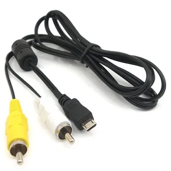 Micro USB Vyrų ir 2 RCA Male AV Adapteris, Garso ir Vaizdo Kabelis Laido 140cm 