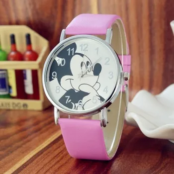 Mielas Animacinių filmų Žiūrėti Vaikai Kvarcinis Laikrodis Vaikams Odos Ponios Žiūrėti Mickey Moterų Laikrodžiai Vaikas Berniukas Mergaičių Laikrodis relojes