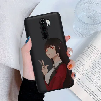 Mielas Anime Kakegurui Jabami Yumeko Minkštas Telefono dėklas Padengti Xiaomi Redmi Pastaba 5 6 pro 7 8 8 9 Pro Mi 9T Pro K20 Pro Coque Funda