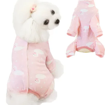Mielas Miega Pižamas Animal/Vaisių/Rainbow Modelis Wrap Pilvo Jumpsuit Kombinezonas Mergaitėms Pavasarį, Rudenį Naminių Gyvūnėlių Šuniuką Drabužiai