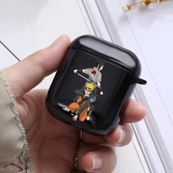 Mielas Naruto Sasuke Kakashi Minkštas Juodas Viršelis Skirtas Apple airpods Atvejais 1 2 Belaidės Ausinės Accessories Už Airpod Atveju-Japonija, Anime