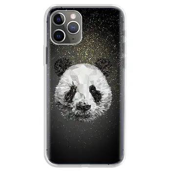 Mielas Panda Kiaulių, Šunų Mados Case For Iphone 5 6 7 8 Plius 11 12 Pro Max Coque Minkštas Viršelis 