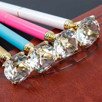 Mielas perlas tušinukas krištolo, diamond metalo tušinukas graži dovana pen mokyklos raštinės reikmenys