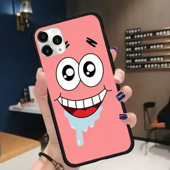 Mielas Piestar ir SpongeBobs Telefono dėklas skirtas iPhone 11 12 mini pro XS MAX 8 7 6 6S Plus X 5S SE 2020 XR
