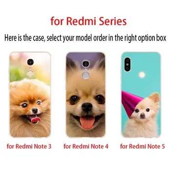 Mielas Pomeranijos šunys CasesSoft Atveju Padengti Xiaomi Redmi 9a 8a 7a 6pro 6a Pastaba 9 8 7 6 5 Pro 9s 8T Krepšys