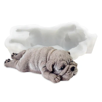 Mielas Šuo Formos Silikono Formos Ledų/Putėsiai/Tortas 3D šarpėjų Pelėsių 1pc Minkštas Priemones, Virtuvė ir Kepimo Priedai
