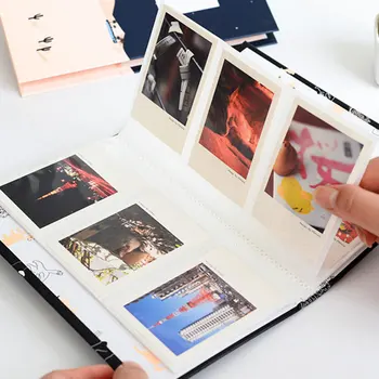 MIGLOTAS 84 Kišenės Mini Momentinių Polaroid Nuotraukų Albumą, 3 Cm Nuotraukos Polaroid Fuji Instax Mini 9/8/70 / 7s / 50s / 90