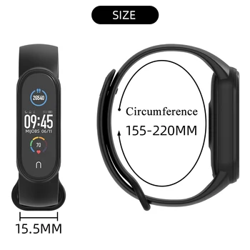 Mijobs Mi Juosta 5 Silikono Riešo Dirželis Xiaomi Mi Juosta 5 Smart Laikrodžiai Sporto Apyrankės Aksesuarai Miband 5 Originalios Apyrankės