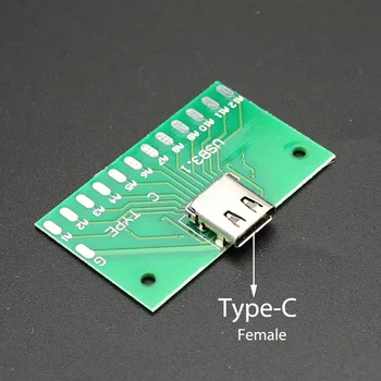 Mikro Mini USB, C Tipo-C Moterų USB 3.0 3.1 B Tipo Jungtis Sąsaja PANIRTI PCB Konverteris Adapteris Bandymo Valdybos iPhone 5 5S 6