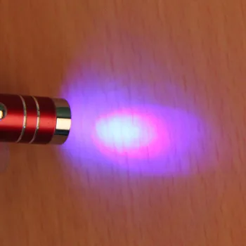 Mini Aliuminio UV Žibintuvėlis LED ultravioletinės Šviesos Fakelas 