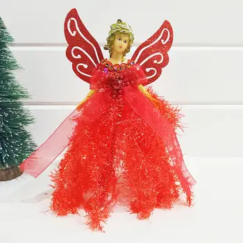 Mini Angelas Kalėdų Eglutė Pakabukas Su Sidabro Sparnai, Kalėdų Dekoracijos Kalėdų Eglutės Ornamentu Kalėdinė Dekoracija