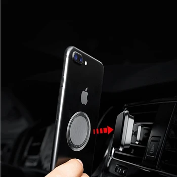 Mini Automobilio prietaisų Skydelio Laikiklis Magnetinis Žiedas Telefono automobilinį Laikiklį Universalus iPhone Samsung Oneplus 7 pro Automobilio Laikiklis Stovėti Parama