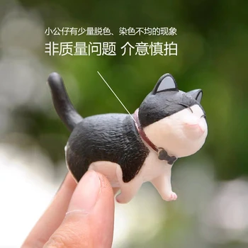 Mini kawaii bell katė Japonijos Anime puikus modeliavimo gyvūnų Katė PVC veiksmų skaičius, apdailos žaislas, kolekcines, modelis vaikams, žaislų, dovanų