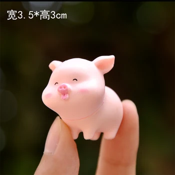 Mini kawaii Mielas kiaulių puikus modeliavimo gyvūnų kiaulių PVC Modelis veiksmų skaičius, apdailos Miniatiūrinių figūrėlių, Žaislas Vaikams Dovanų