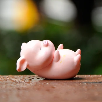 Mini kawaii Mielas kiaulių puikus modeliavimo gyvūnų kiaulių PVC Modelis veiksmų skaičius, apdailos Miniatiūrinių figūrėlių, Žaislas Vaikams Dovanų