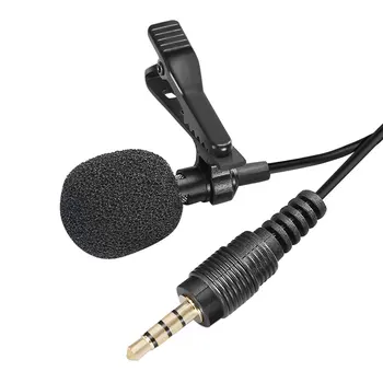 Mini Lavalier Mikrofonas prisegamas Mikrofonai Išmaniųjų Telefonų Įrašymo PC Etapo Rezultatus Bevielis Mikrofonas Dinaminis Mikrofonas Laidinis