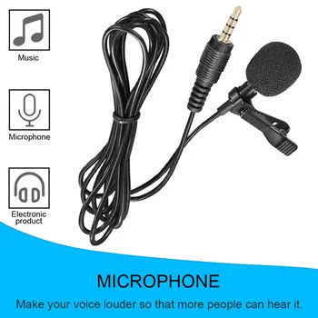 Mini Lavalier Mikrofonas prisegamas Mikrofonai Išmaniųjų Telefonų Įrašymo PC Etapo Rezultatus Bevielis Mikrofonas Dinaminis Mikrofonas Laidinis