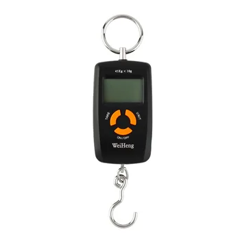 Mini Nešiojamas Skaitmeninis Elektroninis Masto 10-45kg 10g Žvejybos Bagažo Nedėkite Kabinti Masto WH-A05L LCD Ekranas