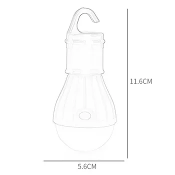 Mini Nešiojamų Žibintų Palapinė Šviesos diodų (LED) Lemputę, Vandeniui Kabinti Kablys Žibintuvėlis, Kempingas
