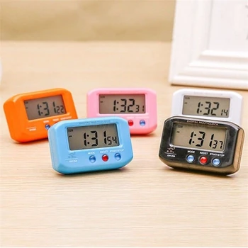 Mini Pocket Skaitmeninis Laikrodis-Žadintuvas Portable LED Laikrodžiai Atgalinės atskaitos Laikmatis Chronometras Elektroninių Stalo Laikrodis Su Atidėjimo Apšvietimas