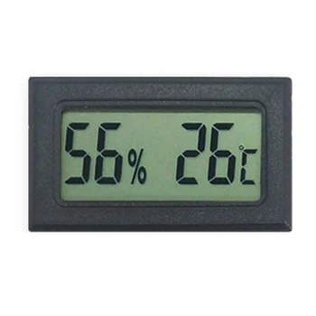 Mini Skaitmeninis LCD Patalpų Patogus Temperatūros Jutiklis Drėgmės Matuoklis Jutiklis Šaldytuvo Termometras su Drėgmėmačiu Nešiojamų Indikatorius