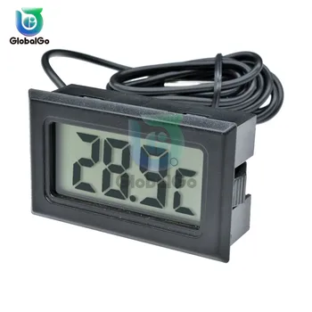Mini Skaitmeninis LCD Patalpų Patogus Temperatūros Jutiklis Metrų Termometro Daviklis Lauko Žuvų Bakas TPM-10 FY-10
