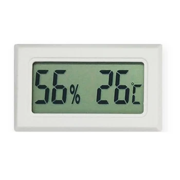 Mini Skaitmeninis LCD Patalpų Patogus Temperatūros Jutiklis Drėgmės Matuoklis Jutiklis Šaldytuvo Termometras su Drėgmėmačiu Nešiojamų Indikatorius