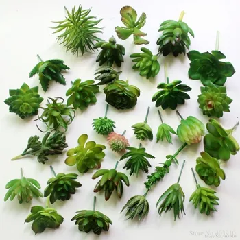 Mini Sultingi augalai, dirbtinės Plastikinės rudenį lapai flores 