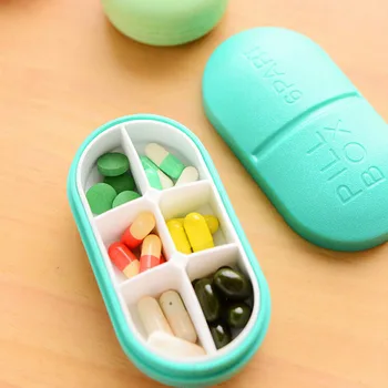 Mini Tabletes Lango Turėtojas, Sulankstomas Konteinerių Narkotikų Tablečių Laikymo Mini Mielas Plastiko Tablečių Dėžutė Medicina Atveju Kelionės Atveju