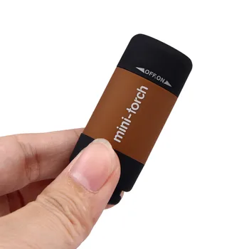 Mini-Torch 0.3 W 25Lum USB Įkraunamas LED Žibintuvėlis Lempos Žibintuvėlis Keychain Patogus Fotoblykstės 2019 Mados