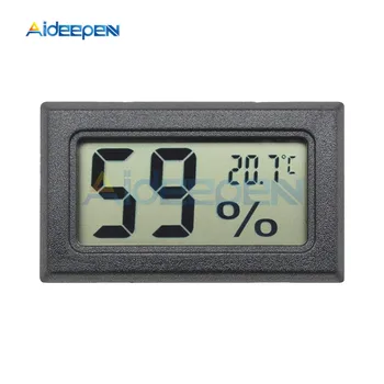 Mini Turo LCD Skaitmeninis Termometras su Drėgmėmačiu Šaldytuvas Šaldiklis Testeris Temperatūros, Drėgmės Matuokliu Detektorius Namų Matavimo Įrankis