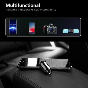 Mini USB Automobilinis Įkroviklis Adapteris 3.1 4.8 12V Universali, BMW F30 F10 X5 E53 F15 E70 