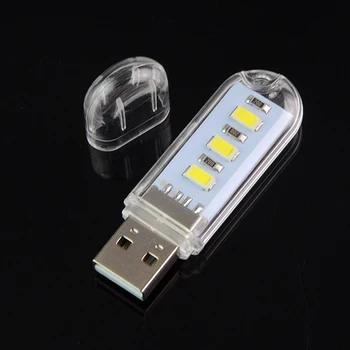 Mini USB Naktį šviesos diodų (LED) Knyga žibintai 5730 Lempos, Kempingo lempų, Skirtų PC 