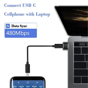 Mini USB OTG 2.0 Male Tipo C Female Kabelio Adapteris Duomenų Perdavimo Išorės Nešiojamų Jungtis, Didelės Spartos Skaičiuoklė