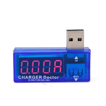 Mini USB Įkroviklis Gydytojas Voltmeter Ammeter Elektronika Skaitmeninis USB Mobiliojo Energijos Įkrovimo Srovė Testeris, Matuoklis 40%nuolaida
