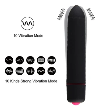 Mini Vibratorius 10 Greičio Vandeniui Dildo Vibratorius Galingas Vibruojantis Kiaušinėlis, Klitorio Stimuliatorius Sekso Žaislai Moterims