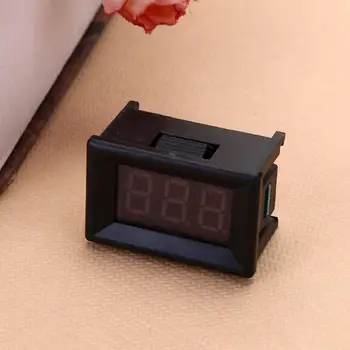 Mini Voltmeter Testeris, Skaitmeninis Įtampos Bandymo Baterija DC (nuolatinė srovė 2.4 V-30 V 2 Laidų Auto Automobilis LED Ekranas, aukštos kokybės Indikatorius