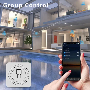 MINI Wifi Smart Jungiklis 10A, 2-way Kontrolės Laikmatis Belaidžio Jungikliai Protingo Namo Automatizavimo Suderinama Su Tuya Alexa 
