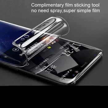 Minkštas Pilnas draudimas Screen Protector For Samsung Galaxy j3 skyrius J5 J7 2017 J6 J8 J4 j3 skyrius 2018 S7 Priekiniai TPU Hidrogelio Gelio Plėvelės Ne Stiklo