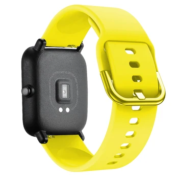 Minkšto Silikono Sporto Dirželis Juostos Xiaomi Huami Amazfit GTS Pvp Tempas Lite Smart Žiūrėti Pakeitimo Apyrankę 20mm Gumos Watchband